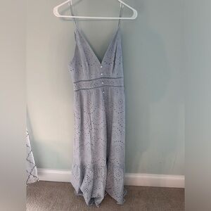 Blue eyelet sundress. Size L.